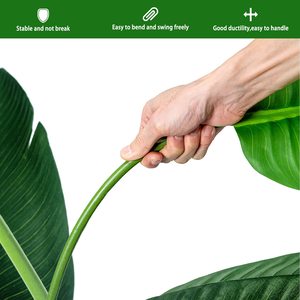 Decoración personalizada Gran pájaro <span class=keywords><strong>falso</strong></span> del paraíso árbol tropical 140 cm 180cm 240cm grandes plantas artificiales de plátano árboles adorno de jardín - Product Image 3