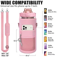 Offre Spéciale 2L marqueur de temps de motivation demi-gallon bouteille d'eau manchon de protection avec sangle