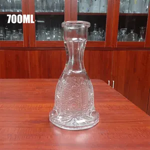 각종 크기는 판매를 위한 700ml 유리병 큰 hookahs를 새겼습니다