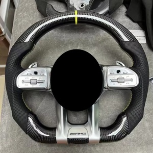 Volant en alcantara pour Mercedes W221 S65 Amg Cl550 Cl63 S63 E43 Amg 2017 - Product Image 4