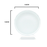 Plaques de récompense rondes vierges pour sublimation, cadre photo en cristal, médaille, trophées en cristal pour sublimation