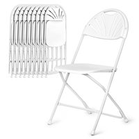 Chaise pliante pliable en plastique blanche de banquet d'extérieur de jardin de partie de Sele