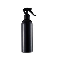 Flacon pulvérisateur à gâchette en plastique noir et blanc moderne, lisse et brillant, rechargeable, pour la maison, les soins personnels et les voyages