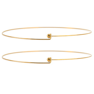 Gargantilla Ajustable de Acero Inoxidable Chapada en Oro de 18K, 45cm, Accesorio de Joyería Simple DIY, Collar Unisex de Moda - Product Image 2