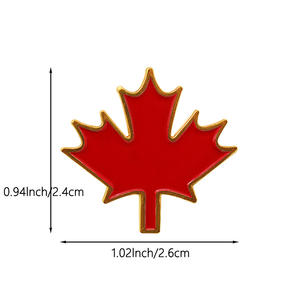China Fabriek Promotie Kan Custom Metalen Vlaggen Revers Canada Vlag Gouden Vlag Reversspeld - Product Image 6