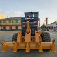 Niveleuse à moteur Caterpillar CAT 140G d'occasion, Niveleuse routière CAT 140G d'origine avec ripper, Peinture d'origine en bon état