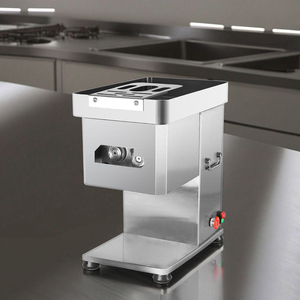Xinxinglan Nouvelle Trancheuse à Viande Argentée en Acier Inoxydable avec Protections de Sécurité Amovibles 220V Portable Automatique pour Viande et Légumes - Product Image 1