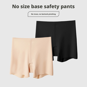 Pantaloncini di Sicurezza <span class=keywords><strong>Invisibili</strong></span> Due in Uno Anti-Esposizione, Senza Arrotolamenti, in Seta Ghiaccio, a Vita Alta, Senza Cuciture, Slip Base da Donna - Product Image 6