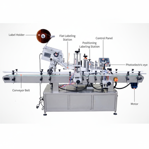 Machine d'étiquetage automatique SANESS en acier 304, écran tactile rond, 2000 mm x 600 mm x 1200 mm, garantie 1 an, 380 V 50 Hz, boîtier en bois, 300 kg - Product Image 1