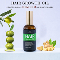 Traitement capillaire professionnel personnalisé avec logo, huile de soin du cuir chevelu à l'huile d'argan et d'olive, sérum anti-chute pour cheveux naturels