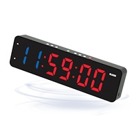 YIZHI Minuterie multifonctionnelle numérique LED Gym Fitness Interval Workouts pour l'intérieur, la maison, le bureau, le yoga, la boxe avec télécommande