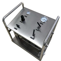 USUN-sistema de bomba de presión hidráulica, modelo: WS-AT64, 300-500 Bar, personalizado, accionada por aire