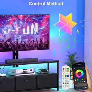 Pannelli Luminosi a Nido d'Ape con Forma di Diamante, Moderni, Colorati, Controllabili tramite App, per Soggiorno, Produzione Diretta - Product Image 6