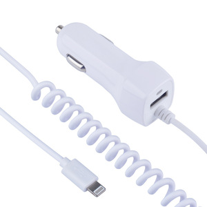Cargador de coche tipo C 2A de carga rápida con cable para iPhone Android entrada de 12V - Product Image 2