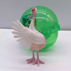 YELL Juguetes de cápsula de PVC, Huevo sorpresa, Pájaro pequeño, Búho blanqueador, Grulla de corona roja, Adorno interesante, Japón - Product Image 5