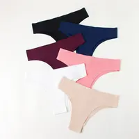 Wetopkim Women Seamless Thongs Panties Cotton Breathable Stretch T-back  Solid Color Briefs Underwear : : Clothing, Shoes & Accessories