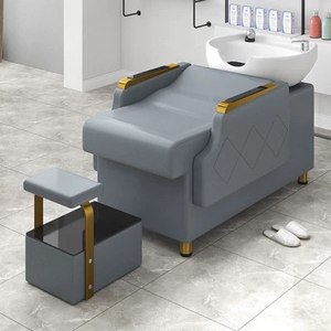 Zxm Sillón de Lavado de Cabello con Masaje, Mueble de Salón de Belleza, Sillón de Champú con Lavabo - Product Image 6