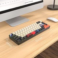 OEM ODM 65 Mini Wired Mechanical Keyboard RGB Backlit Black Compact 68Key Layout for Office Gaming with Full NKey Rollover and S