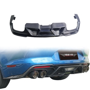 GT500 Style Carbon Fiber Rear Diffuser for <strong>Ford</strong> <strong>Mustang</strong> <strong>5.0</strong> 2.3T <strong>2018</strong>-2023 New Condition Body Kit with Exhaust Bumper Cut-Outs