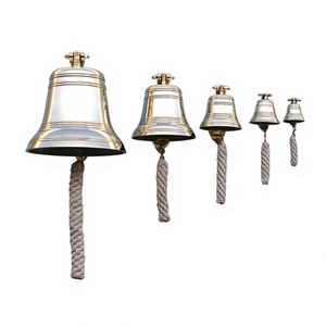 Wall Hanging Door Bells For Home Decoration <b>Hand</b> <b>Casted</b> Technique Nautical Designs Brass Church Temple Bell Metal Crafts - Product Image 1