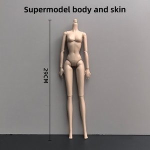 Corps de poupée BJD nu en PVC de 30 cm (6 points) pour remplacement, style supermodèle européen/américain, figurine articulée multi-points - Product Image 2