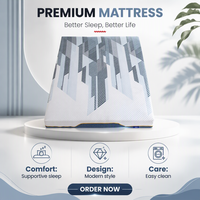 Matelas éponge en Latex naturel à mémoire de forme pour hôtel King Queen Size, Gel de sommeil enroulé, lit double, dans une boîte