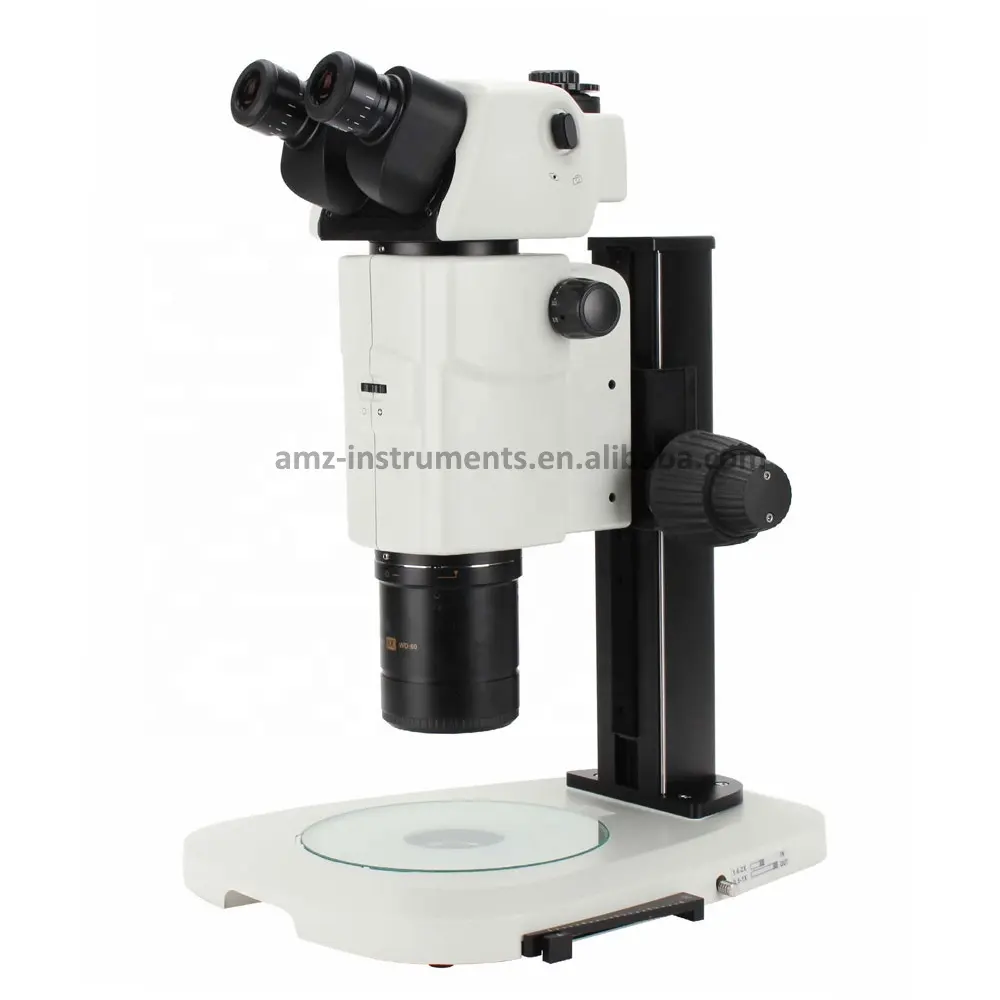 Microscope stéréo de qualité recherche ZM-X90 0.75-13.5X avec source lumineuse de base
