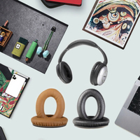 Bantalan telinga pengganti QC15 dan QC2 harga pabrik penutup bantalan telinga kulit earpad untuk kenyamanan senyap QC15 Headset Headphone