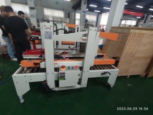 Solapas de doble columna Cinta de cartón plegable Cierre de caja Sellador Caja automática Caja de cartón Selladores cónicos - Product Image 5