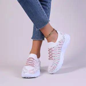 Custom brand ankle blue woman ladies wedges sneakers manufacturer fashion sneakers for women