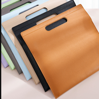 Porte-documents A4 en cuir PU souple à fermeture magnétique, sacs à lettres portables pour le bureau, l'école et les affaires – Vente chaude