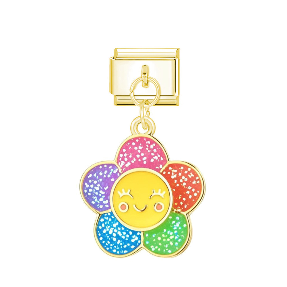 Boucle dorée modulable en forme de fleur