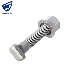 Lớp <span class=keywords><strong>10.9</strong></span> thép không gỉ <span class=keywords><strong>Hex</strong></span> bánh xe bu lông kích thước 7/8-11 BSF * 110 xe tải nặng DIN OEM 0272853 ISO hộp bán buôn Hub bu lông - Product Image 1