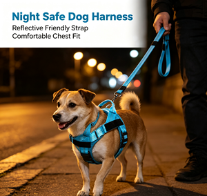 Conjunto de Arnés y Correa Reflectante para Perro, Correa de Pecho Transpirable de Nailon, Anti-Escape, Equipo de Paseo para Mascotas, Personalizado - Product Image 2