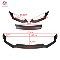 Lèvre de pare-chocs avant ABS pour Infiniti Q60 Coupé 2016-2019, style sport rouge, séparateur sportif