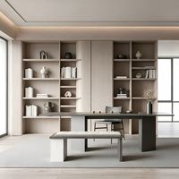 Aparador de Madera Natural de Estilo Italiano de Alta Gama para Comedor, de Gran Capacidad, Ecológico y Personalizable