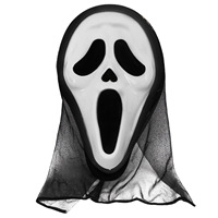 Masque en latex d'horreur pour Halloween, Scream 6, effrayant, Grim Reaper, costume COS, accessoires fantômes pour enfants