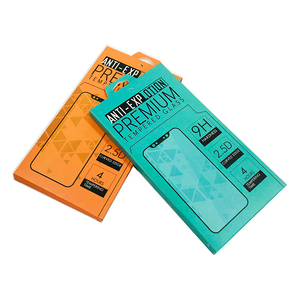 Ngu si đần độn đánh bóng giấy trắng Đóng gói hộp điện thoại di động bảo vệ màn hình hộp giấy tùy chỉnh phụ kiện điện thoại, tai nghe và trường hợp điện thoại hộp - Product Image 2