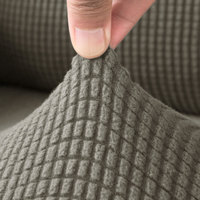 Nouveau Offre Spéciale Stretch Petit Chèque Jacquard Non-slip fauteuil inclinable couvrir Housse De canapé Avec poche
