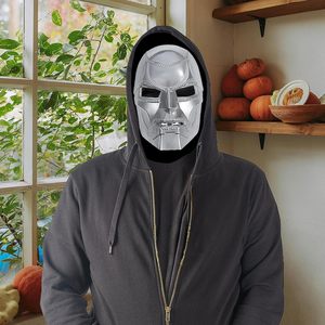 หน้ากากดร.ดูมพร้อมเสื้อคลุม ชุดคอสเพลย์ฮาโลวีนสำหรับผู้ใหญ่ อุปกรณ์ประกอบฉาก วัสดุสังเคราะห์ สำหรับทุกเพศ - Product Image 6