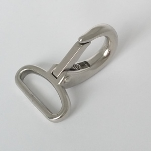 Mosquetón de Acero Inoxidable 304/316 de 25 mm con Anilla Fija para Bolsos, Correas de Mascotas, Correas de Perro y Bolsas - Product Image 3
