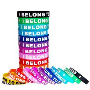 Factory Customized Fashion Silicone Jesus <b>Bracelet</b> <b>Love</b> Pattern Faith <b>Bracelet</b> Party Silicone <b>Bracelet</b> - Product Image 2