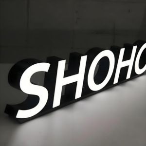 Acrylic 3D LED thư dấu hiệu kinh doanh sáng signage tùy chỉnh thép không gỉ cửa hàng biểu tượng ánh sáng lên LED kênh thư ký - Product Image 2