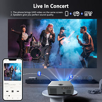 Mini projecteur intelligent 4K d'origine d'usine, 1000 lumens ANSI, projecteur vidéo portable pour cinéma maison