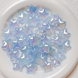 Offre Spéciale UV galvanoplastie couleur gelée Mini pentagramme perles acryliques en vrac accessoires de bijoux à bricoler soi-même - Product Image 6