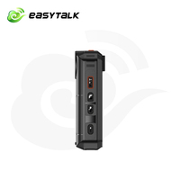 Easytalk P6 Mini Caméra Corporelle 4G 64 Go Mémoire Intégrée Capteur CMOS Zoom 40x PTT Écran Tactile Talkie-Walkie Radio Bidirectionnelle Mondiale