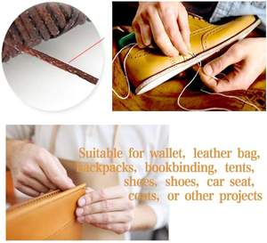 <b>Leather</b> Craft <b>Tool</b> Set With Pliers Needle Thread Spools Stainless Steel Hand <b>Tools</b> For DIY Crafts - Product Image 4