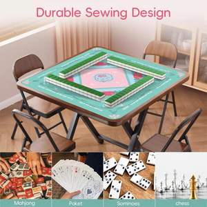 Tapis de Mahjong en Velours Premium avec Surface Antidérapante et Réductrice de Bruit et Pochette de Rangement Grise Nouveautés de Fête en Stock Chine - Product Image 4