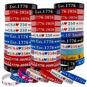 Pulsera de Silicona Personalizada con Texto y Logotipo, Brazalete de Goma para Graduación, Eventos, Regalo Promocional - Product Image 5