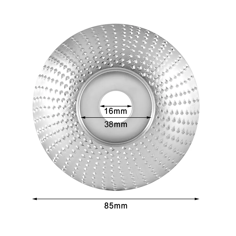 Disque rotatif de meulage en bois de haute qualité, outil de sculpture sur bois, outils à disque abrasif pour meuleuse d'angle, alésage de 4 pouces